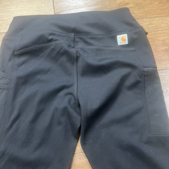 Carhartt Women's Force Lightweight Pocket Leggings, Size Small, Black, Pockets - Picture 10 of 10